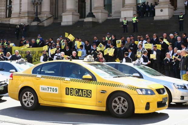 Melbourne Transport Network Disrupted As Taxi And Tram Drivers Strike