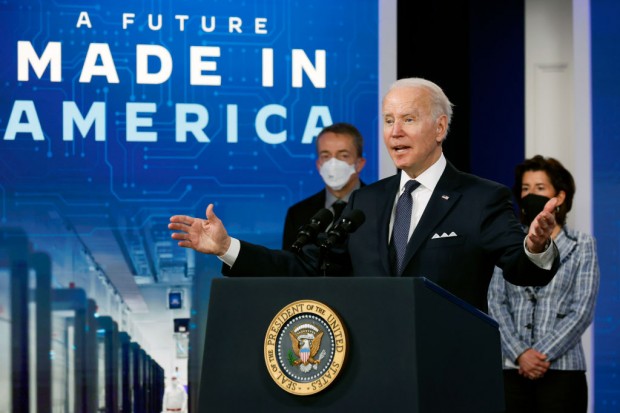 President Biden Speaks On Rebuilding Country's Supply Chains In U.S.