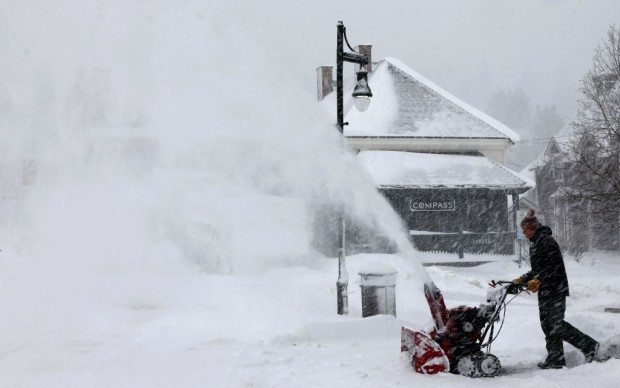 Blizzard Conditions, And Snow Of Up To 12 Feet Expected In California's Sierra Nevada