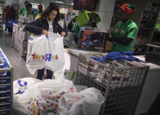 Toys"R"Us store during their Black Friday Sale in New York