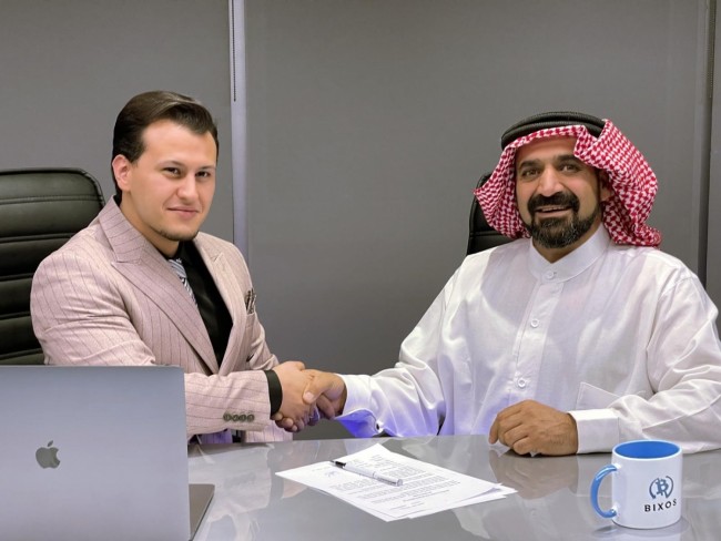  Mikail Emre Caliskan, Founder and CEO of Bixos Inc., Signed an Agreement of 18 Million Dollars with Mr. Faisal Al Meshari to his DeFi Project.