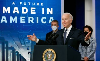 President Biden Speaks On Rebuilding Country's Supply Chains In U.S.