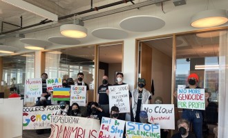 Google protests- No Tech For Apartheid
