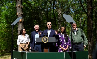 US President Joe Biden delivers remarks to commemorate Earth Day