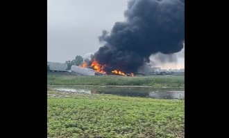 CPKC Rail Cars with Hazardous Materials Burn for Over 12 Hours in North Dakota