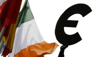Irish Flag and Euro Currency Symbol