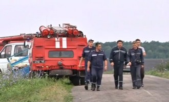 crash site of flight MH17 in eastern Ukraine