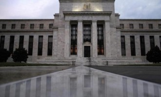The facade of the U.S. Federal Reserve building