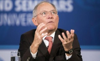 Germany's Minister of Finance Wolfgang Schauble