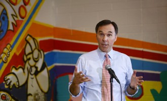 Canadian Finance Minister Bill Morneau Holds Press Conference At Central Neighbourhood House