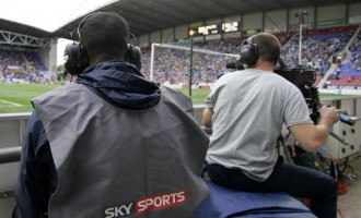 Sky Sports Television At Premier League Games