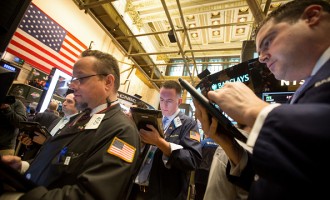 Trading On The Floor Of The NYSE As U.S. Stocks Join Global Rally While Investors Embrace ECB Measures