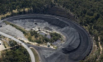 Aerial Views Of Newcastle Coal Industry And Glencore Plc Coal Operations
